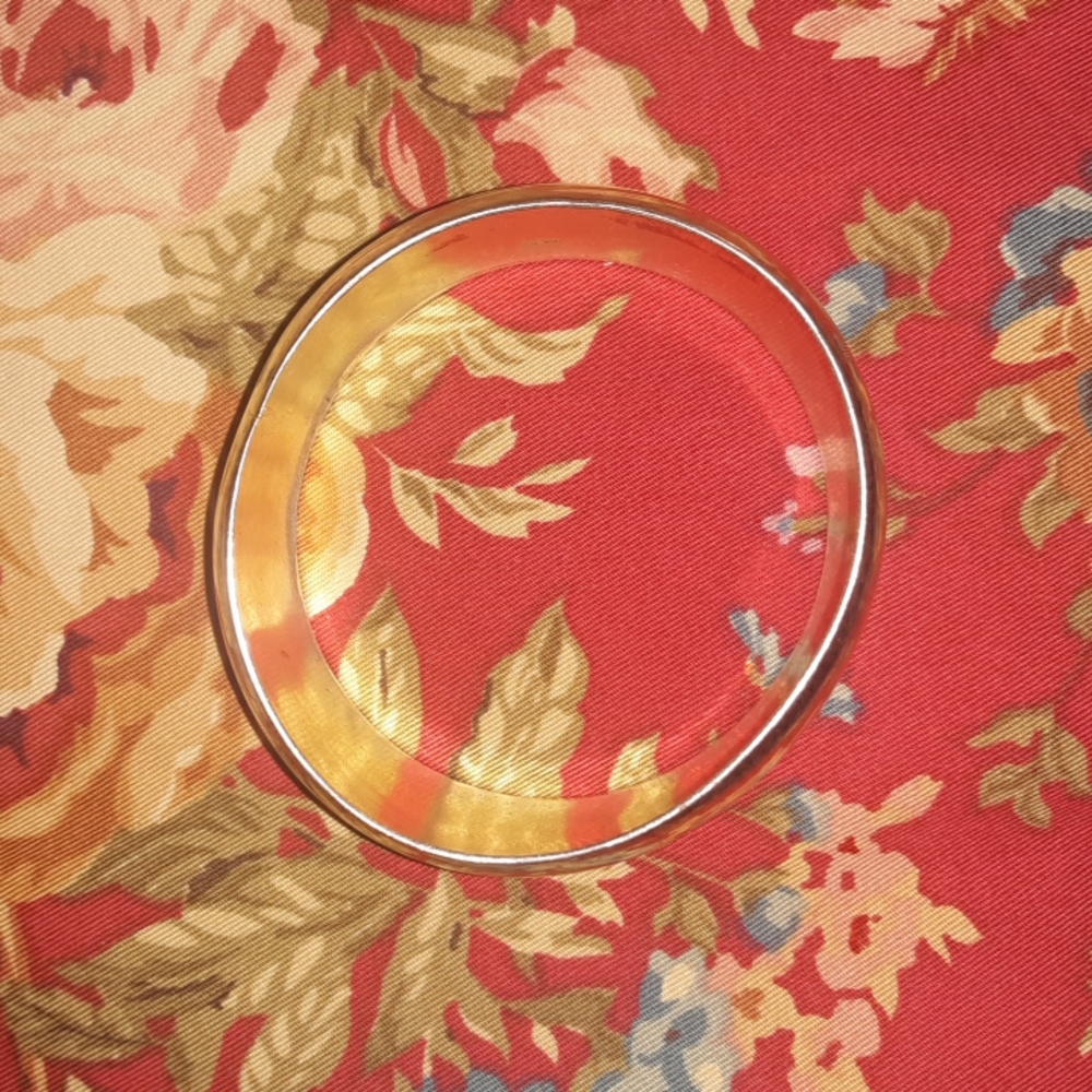 Thick Silver Bangle - image 2